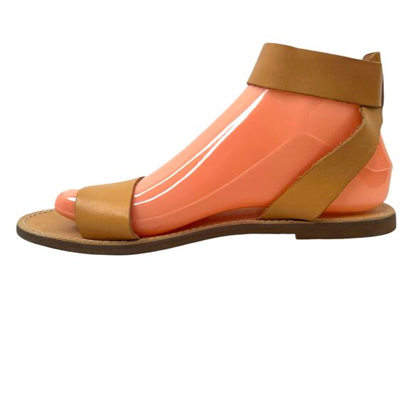 MADEWELL The Boardwalk Tan Leather Ankle Strap Sandal Women’s Size 8 - Picture 6 of 13